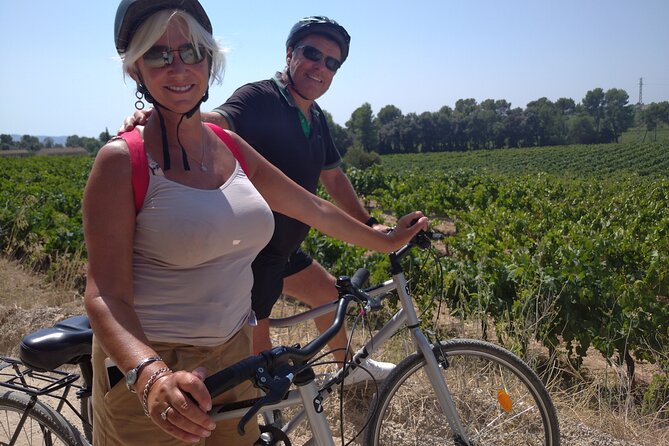 Paella Class, Winery & Bike Ride - Free Hotel Pickup from Sitges - Caves Romagosa Torne and one glass of cava