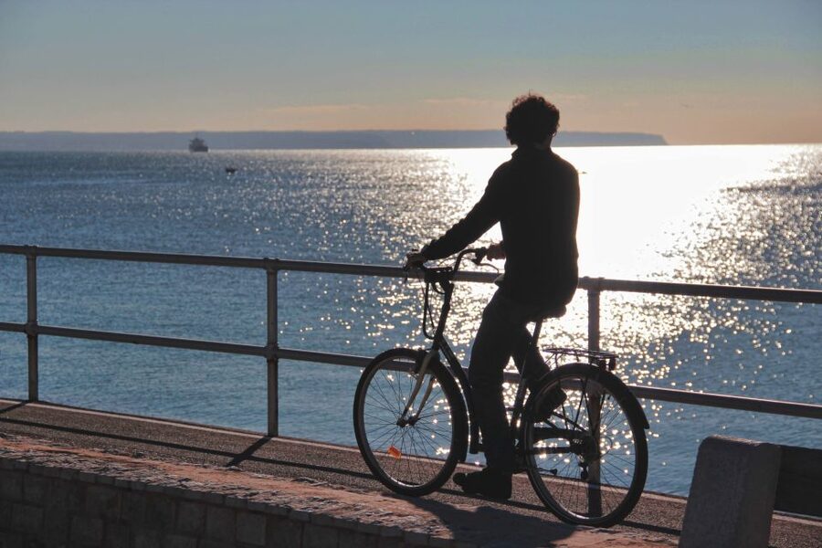 Palma de Mallorca Old Town Guided Bike Tour (Small Groups) - Es Baluard and the first view across Palma