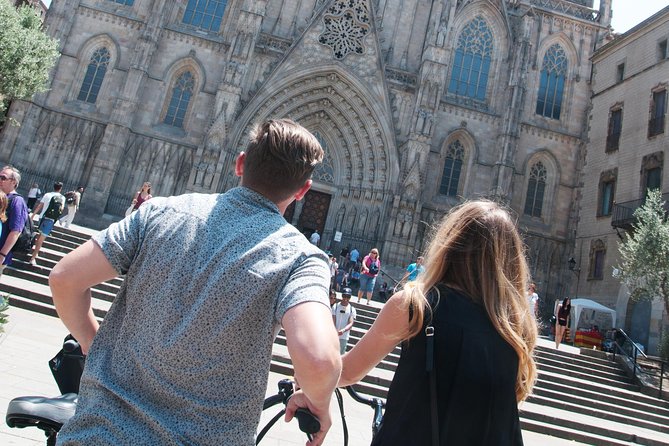 Picasso's Barcelona on Electric Bike Small Group Tour - El Born Centre reveals the city below