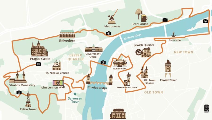 Prague: 10 Must-See Landmarks & Viewpoints on E-Bike Tour - Letná Park for open views and a tea break