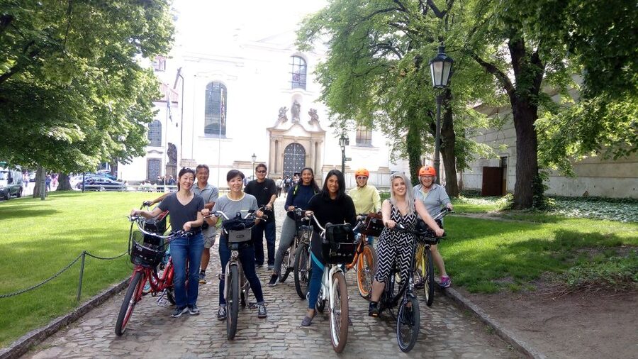 Prague: 7 Best Viewpoints of Prague E-Bike Tour - Petřín Hill: the first big view