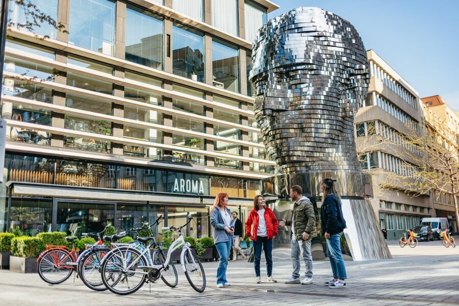 Prague: Complete Bike Tour - New Town and the story of modern Prague