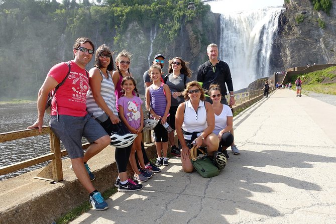 Quebec City : Bike Excursion to Montmorency Falls - Montmorency Falls, the cable car, and the suspension bridge