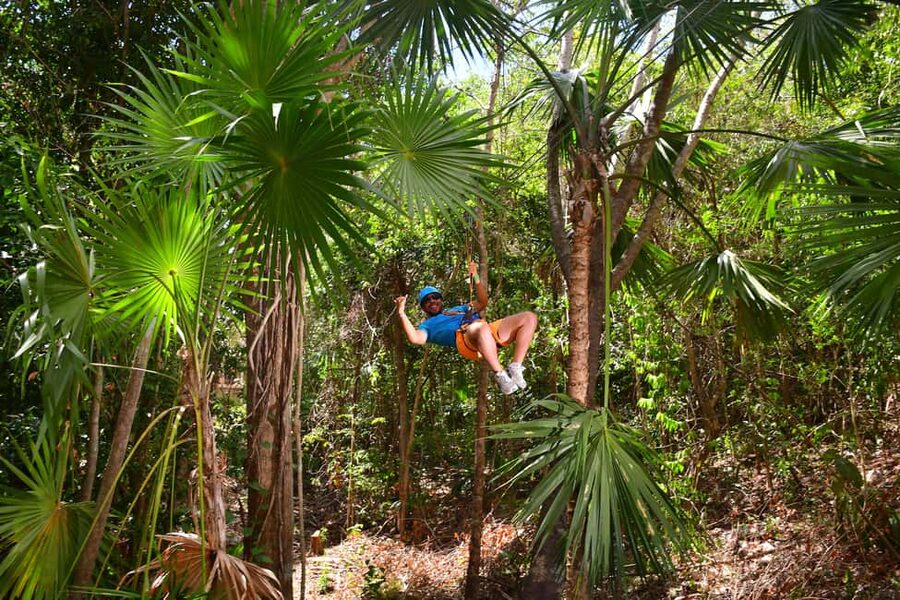 Rio Secreto Nature Reserve: Bicycle, Rappel & Ziplines Tour - Mexican buffet after the cave