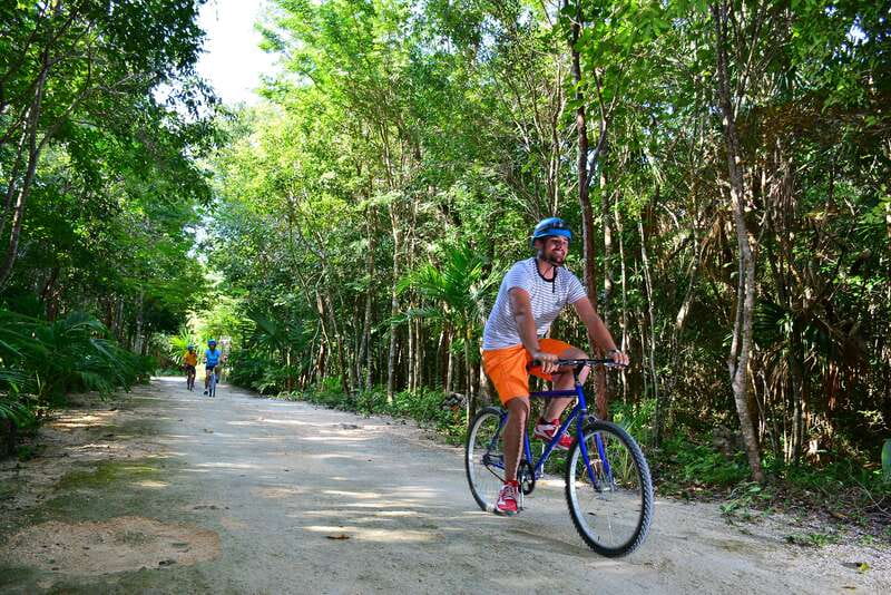 Rio Secreto Nature Reserve: Bicycle, Rappel & Ziplines Tour - Safety equipment and the short jungle circuit