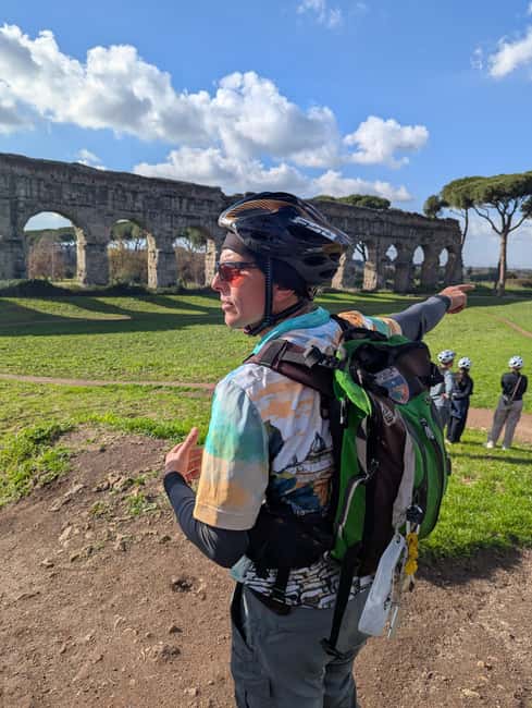 Rome: Appian Way, Catacombs & Aqueducts by eBike + Transfer - Appia Antica Regional Park by bicycle
