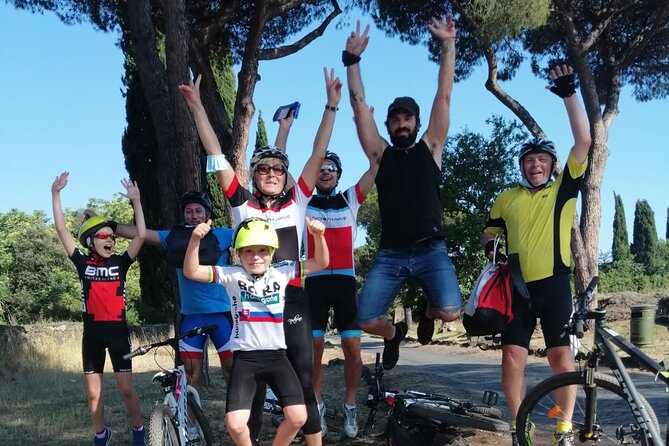 Rome: Appian Way E-bike Tour, Catacombs, Aqueducts & Transfer - The Appian Way on two wheels