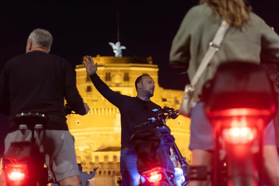 Rome by Night: E-bike Small Group Tour -Food & Wine (Option) - Trevi Fountain and the coin tradition