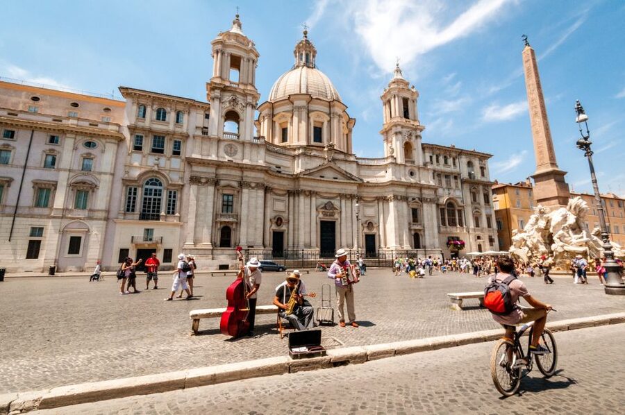 Rome: Standard or E-Bike Highlights Guided Tour - Traffic, cobblestones, and weather