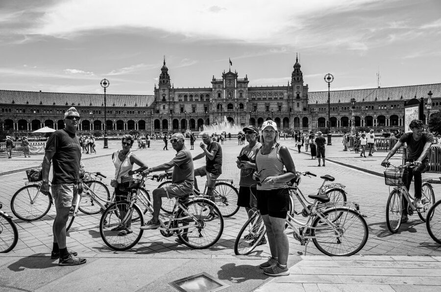 Seville: City Sightseeing and Local Culture Bike Tour - The Alcázar: a useful introduction, not an interior visit