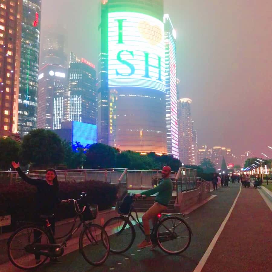 Shanghai Charming Night Small Group Bike Tour - Meeting near South Shanxi Road