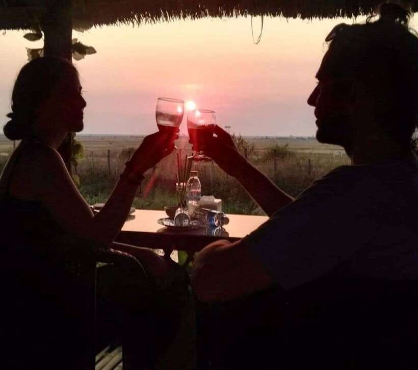 Small Group Countryside Sunset Bike Tours - From hotel pickup to a temple blessing
