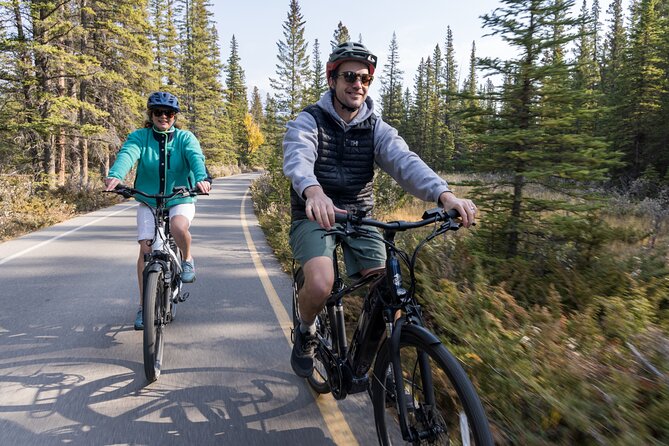 Small Group E-Bike Tour the Banff Local Explorer - Bow Falls after the town ride