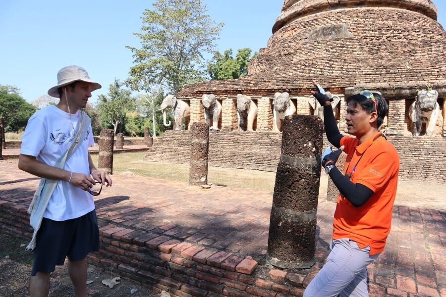 Sukhothai: Historical Park & Countryside Cycling Tour - Southern ruins and the afternoon return