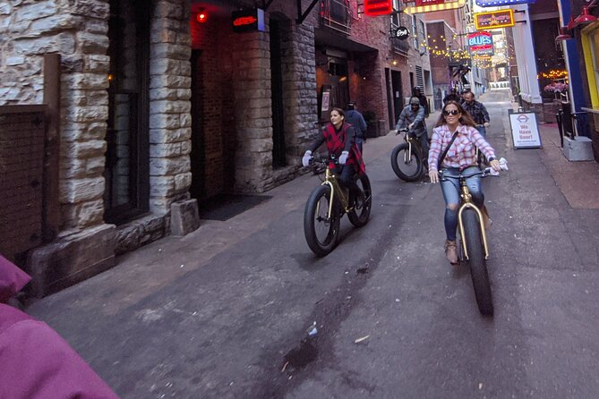The Original Music City Electric Bicycle Guided City Tour 16miles - Downtown Broadway, Printers Alley, and Fort Nashboro