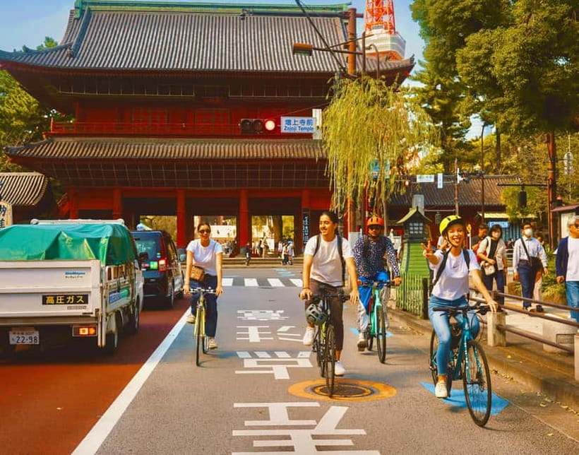 Tokyo: 3-Hour Bike or E-Bike Tour of City's Hidden Gems - Starting near Daimon and Zojo-ji Temple