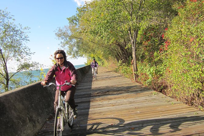 Toronto Islands Morning Bike Tour - Riding through a car-free island community