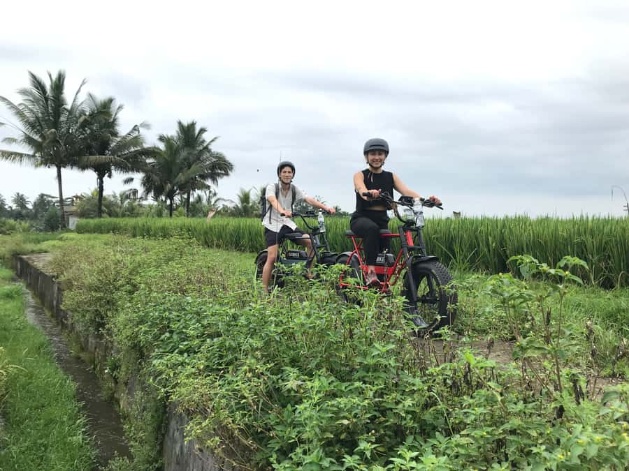 Ubud: Rice Terraces & Villages Half-Day Fat Tire E-Bike Tour - The short stretch through Ubud traffic